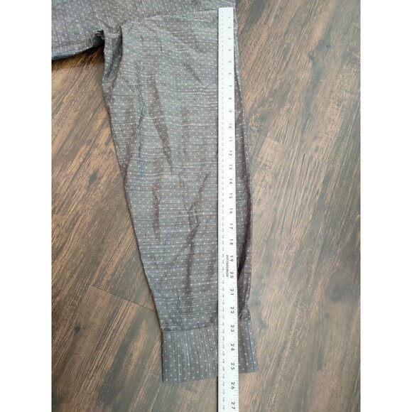 Jos A. Bank Reserve Shirt Mens 2X Big Button-Down Purple Traditional Fit Geometr - Picture 9 of 10